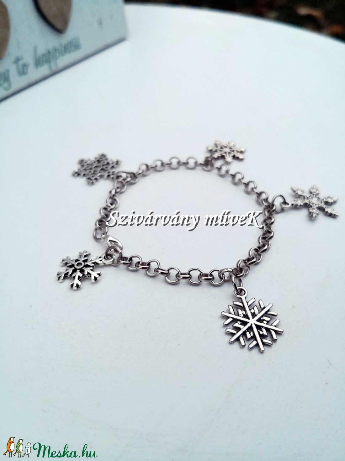Hókristályok karkötő -  - Meska.hu Hókristályok karkötő -  - Meska.hu