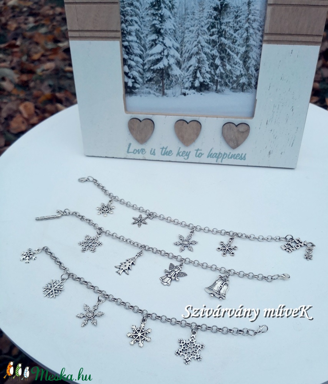 Hókristályok karkötő -  - Meska.hu Hókristályok karkötő -  - Meska.hu