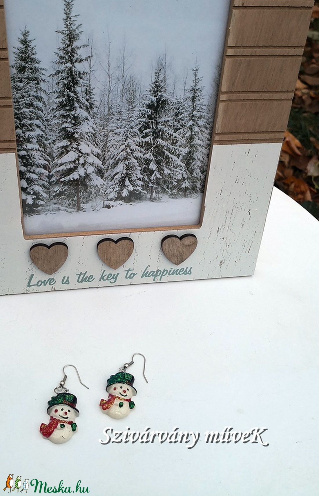 Hókristály fülbevaló - kicsi -  - Meska.hu Hókristály fülbevaló - kicsi -  - Meska.hu