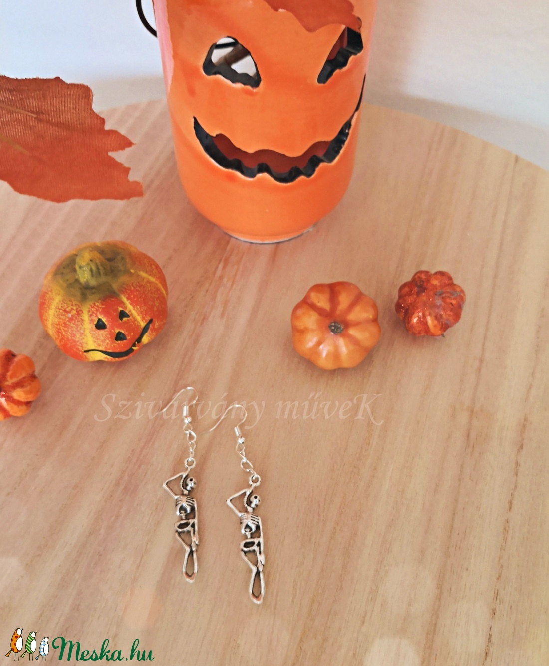 'Akasztott csontváz'  fülbevaló - ékszer - fülbevaló - lógó fülbevaló - Meska.hu