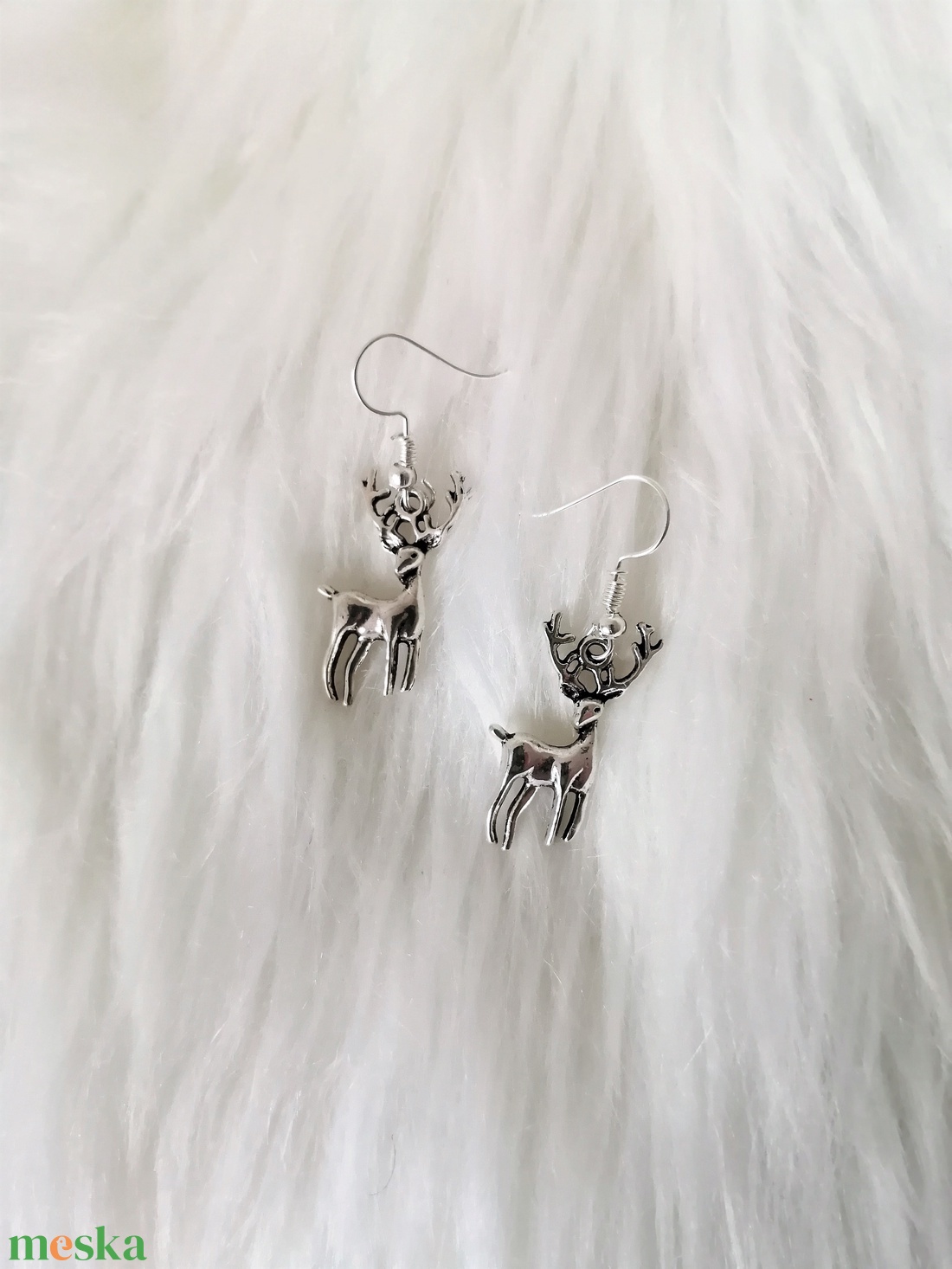'Szarvas' fülbevaló - ékszer - fülbevaló - lógó fülbevaló - Meska.hu 'Szarvas' fülbevaló - ékszer - fülbevaló - lógó fülbevaló - Meska.hu