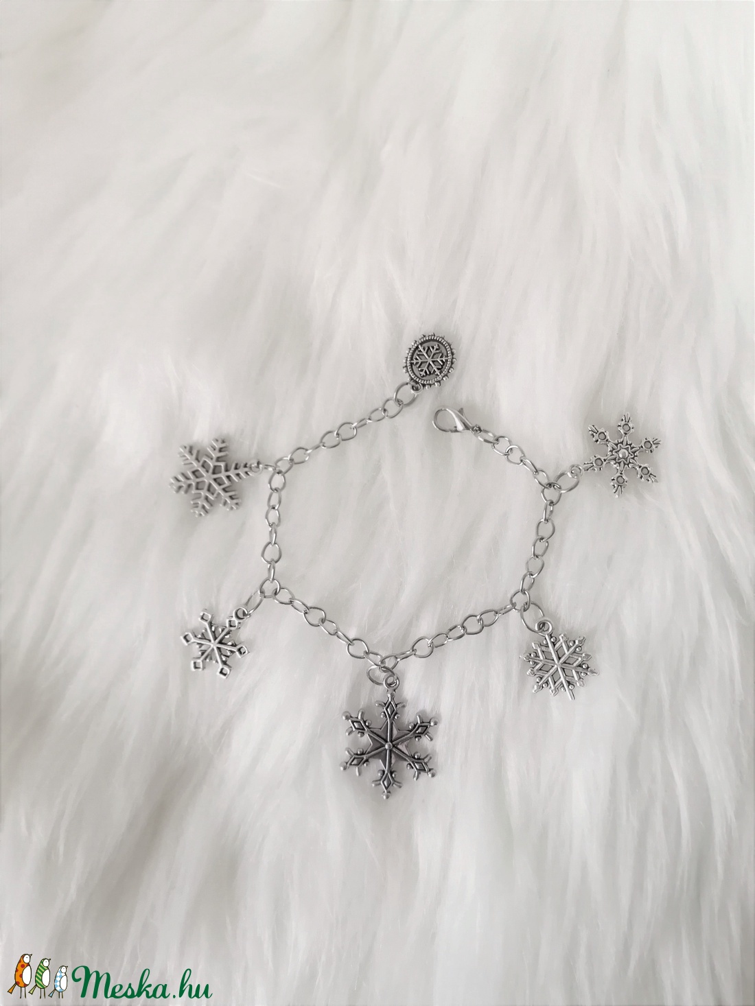 'Hókristályok' karkötő - ékszer - karkötő - Meska.hu 'Hókristályok' karkötő - ékszer - karkötő - Meska.hu