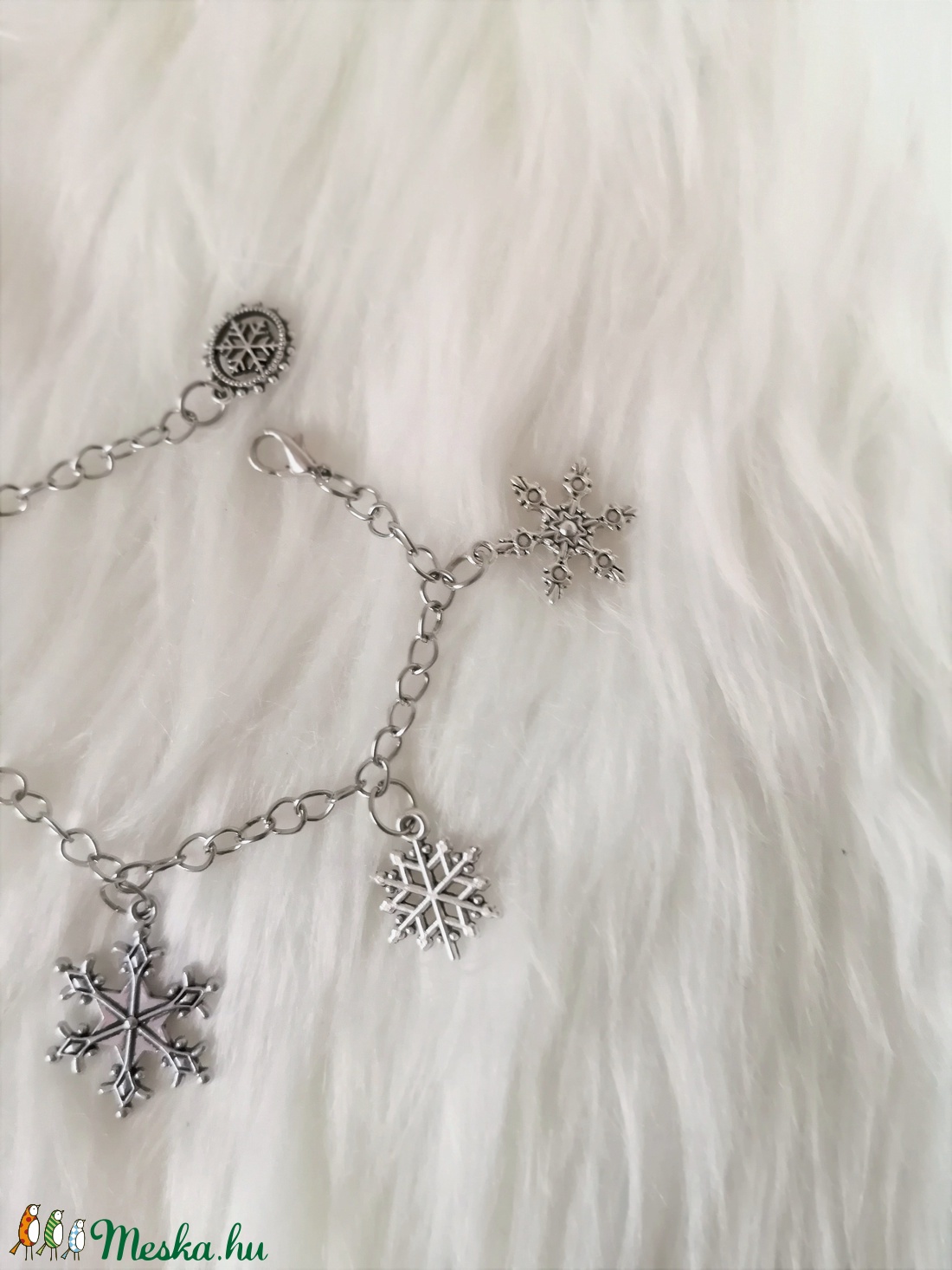 'Hókristályok' karkötő - ékszer - karkötő - Meska.hu 'Hókristályok' karkötő - ékszer - karkötő - Meska.hu