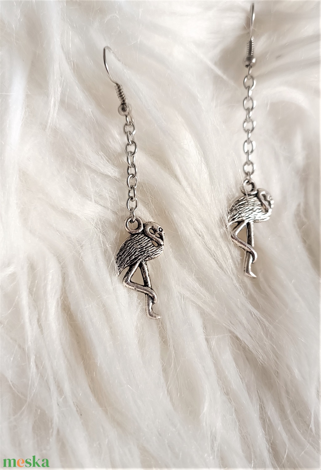 Flamingók féllábon fülbevaló - ékszer - fülbevaló - lógó fülbevaló - Meska.hu Flamingók féllábon fülbevaló - ékszer - fülbevaló - lógó fülbevaló - Meska.hu