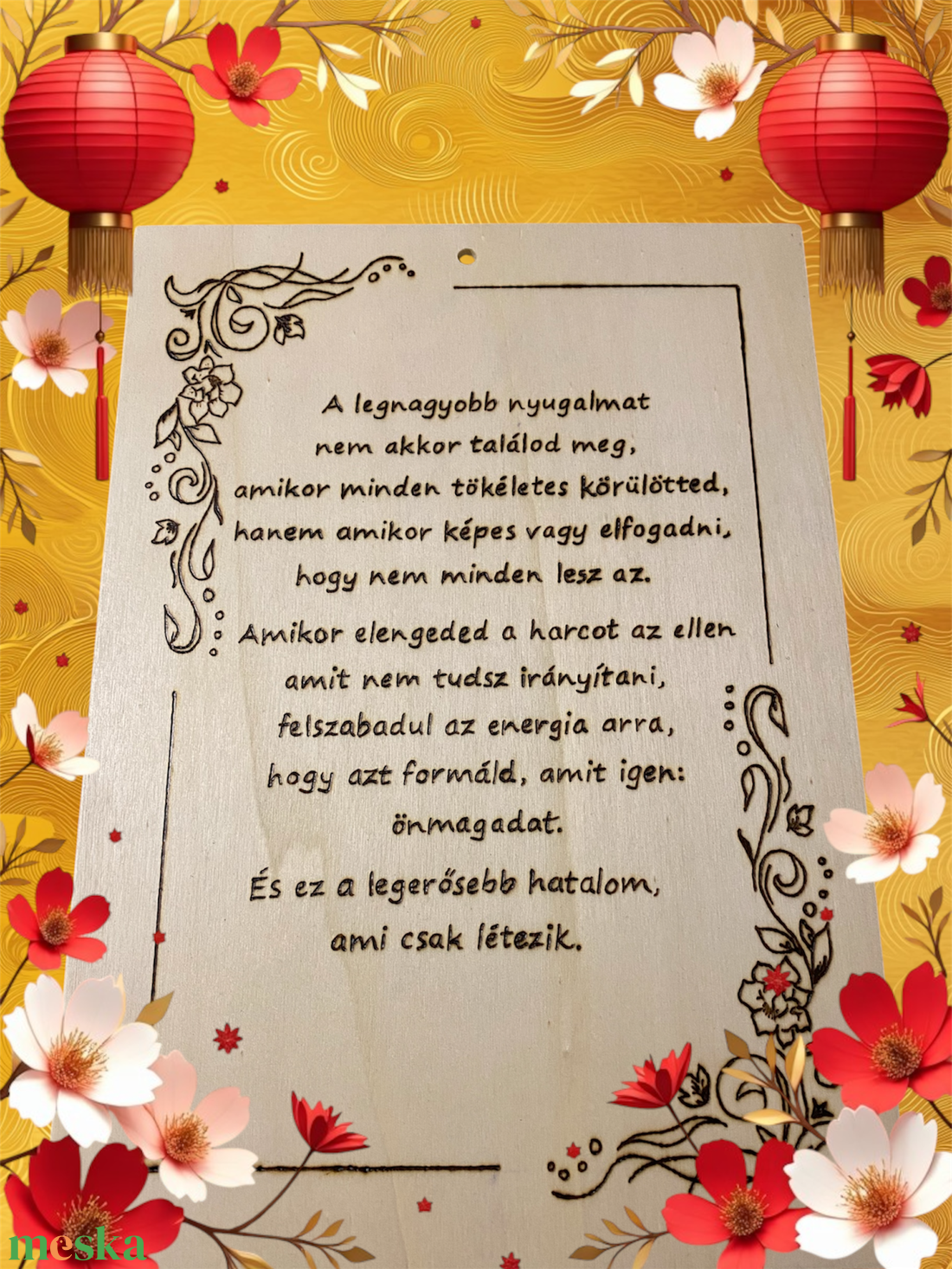 Fából készült falikép [HATALOM] - otthon & életmód - dekoráció - kép & falikép - fából készült kép - Meska.hu