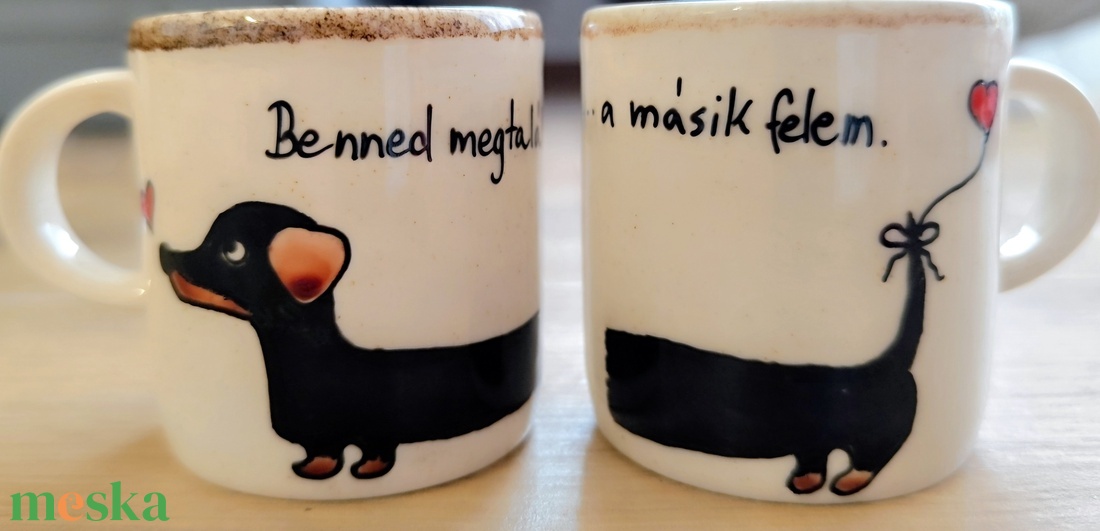 Benned megtaláltam a másik felem Páros csésze - otthon & életmód - konyhafelszerelés, tálalás - tálalás - bögre & csésze - Meska.hu