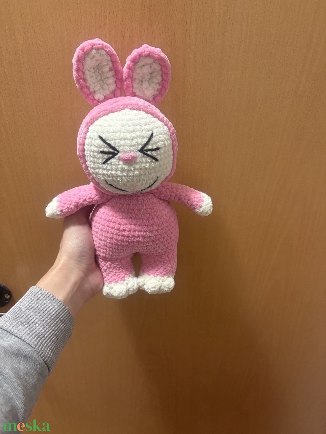 Horgolt Labubu amigurumi � puha, kézzel készült figura, rendelésre is - kellékek & szerszámok - vegyes alapanyag - zsenília - Meska.hu