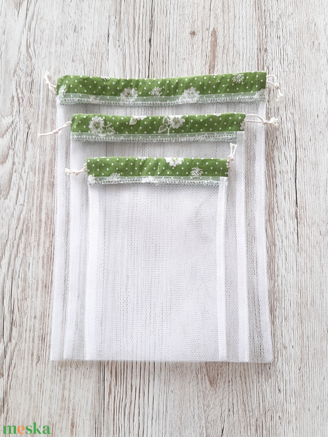 NoWaste bevásárlózsák,tüll zsák, öko zsák, zöldséghez, gyümölcshöz és pékáruhoz - táska & tok - bevásárlás & shopper táska - zöldség/gyümölcs zsák - Meska.hu