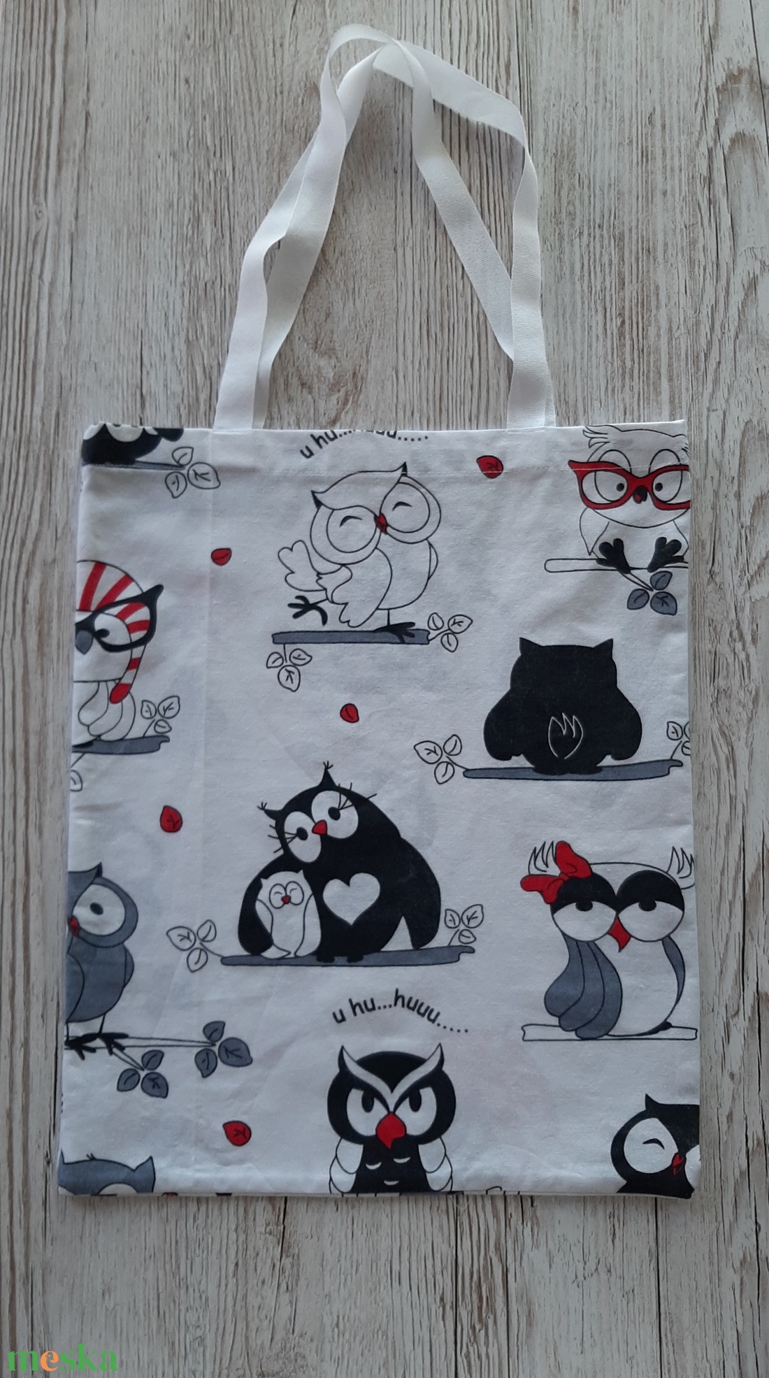 Bevásárló táska,szatyor,fehér alapon baglyos pamutvászonból, NoWaste - táska & tok - bevásárlás & shopper táska - shopper, textiltáska, szatyor - Meska.hu Bevásárló táska,szatyor,fehér alapon baglyos pamutvászonból, NoWaste - táska & tok - bevásárlás & shopper táska - shopper, textiltáska, szatyor - Meska.hu