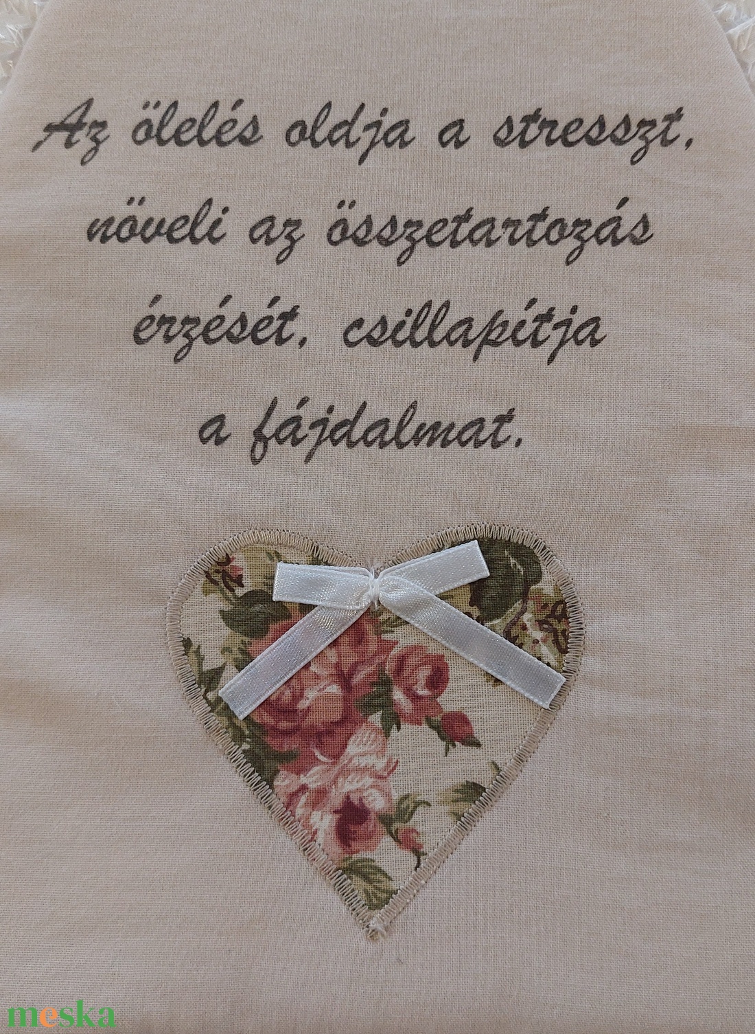 Pozitív gondolatok, Vintage stílusú textilkép - otthon & életmód - dekoráció - kép & falikép - táblakép - Meska.hu