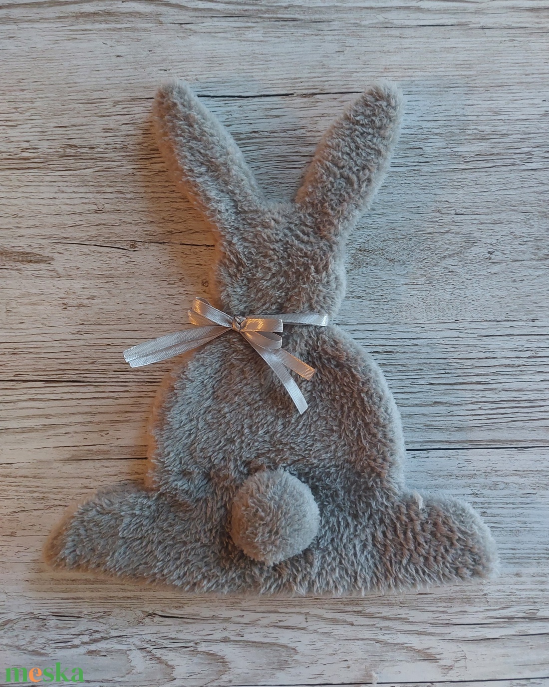 Húsvéti dekoráció,szürkés drapp wellsoft anyagból - otthon & életmód - dekoráció - ajtó- és ablak dekoráció - ajtódísz & kopogtató - Meska.hu