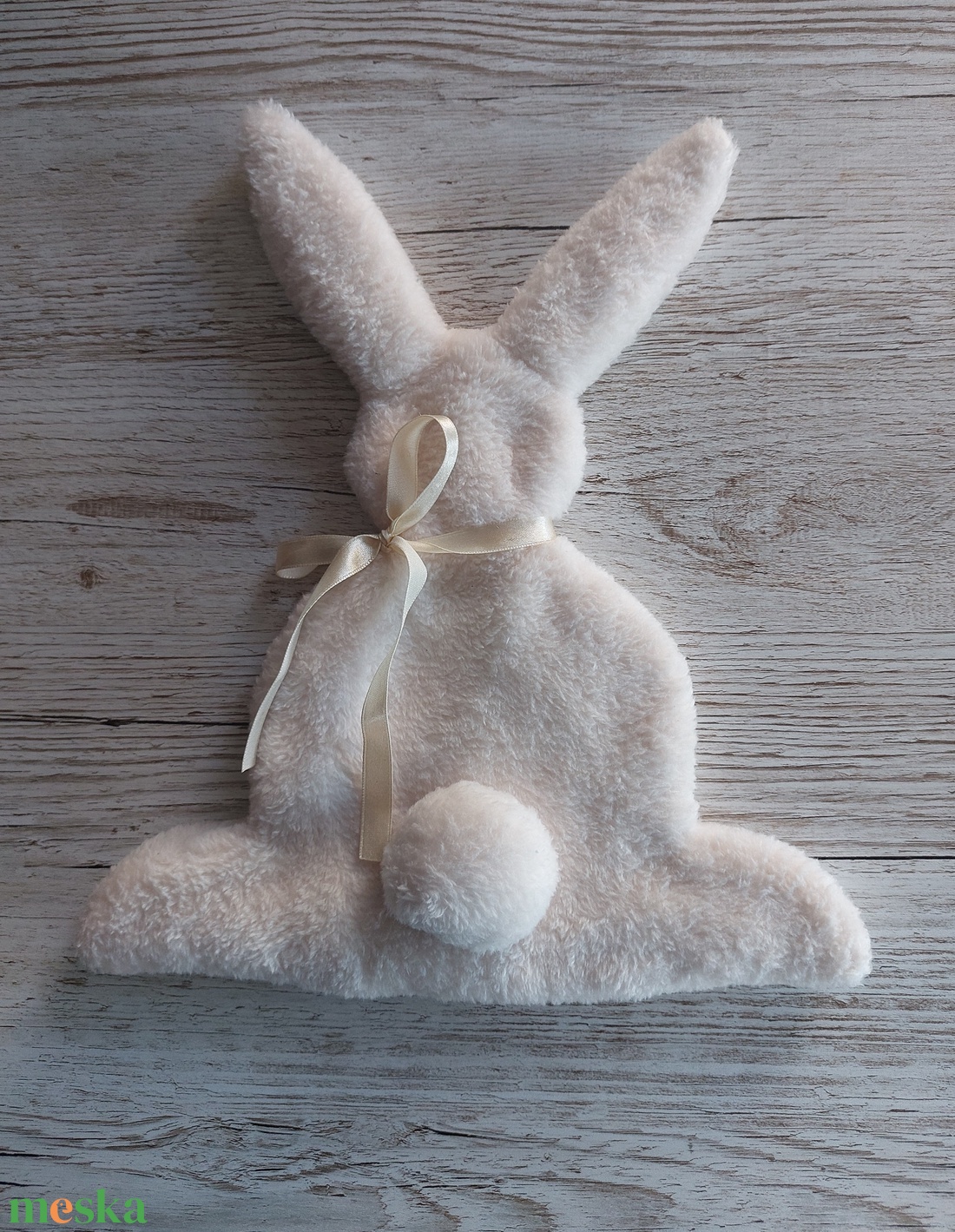 Húsvéti dekoráció,krémszínű wellsoft anyagból - otthon & életmód - dekoráció - ajtó- és ablak dekoráció - ajtódísz & kopogtató - Meska.hu