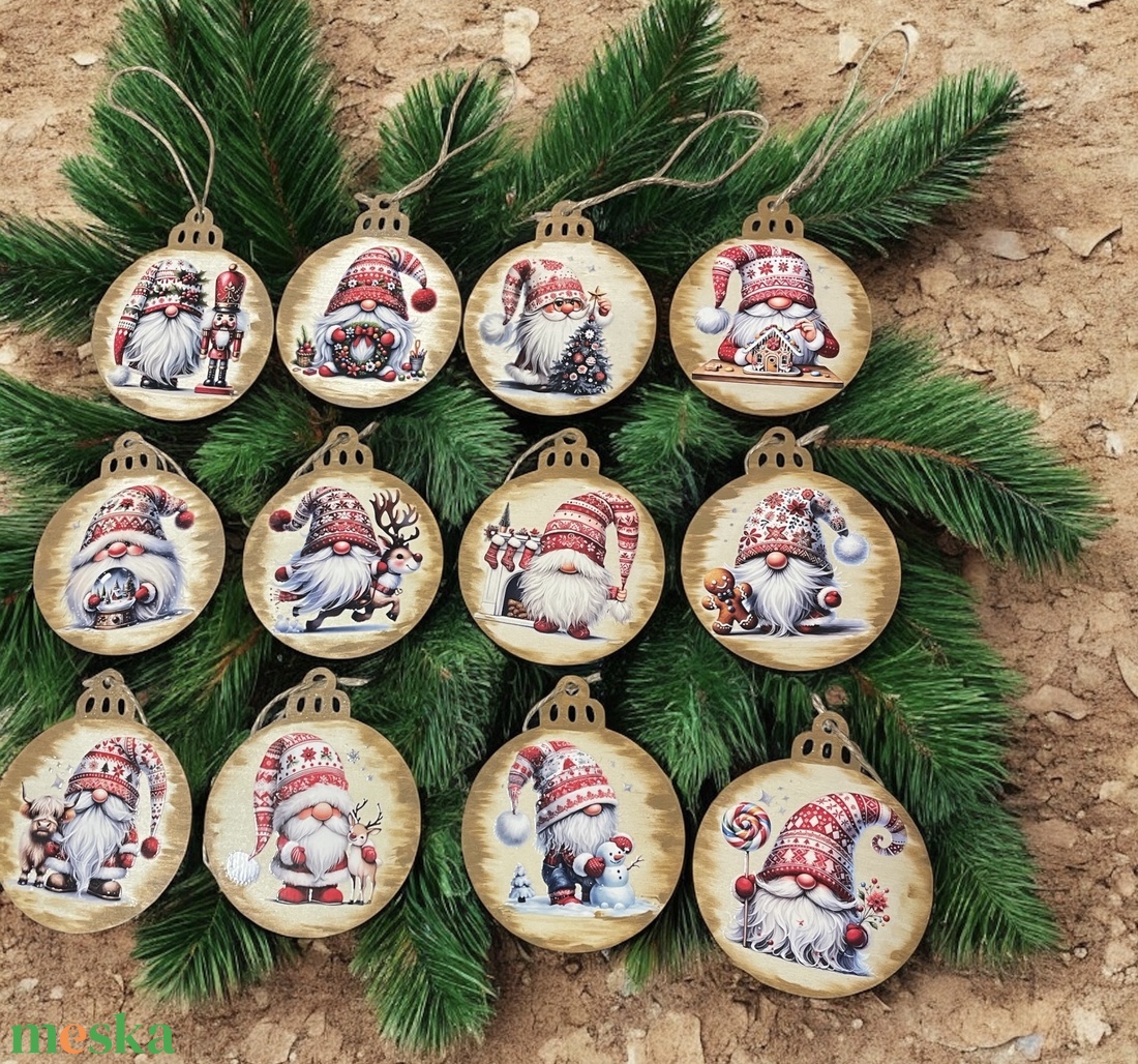 Karácsonyfa dísz - karácsony - karácsonyi lakásdekoráció - karácsonyfadíszek - Meska.hu