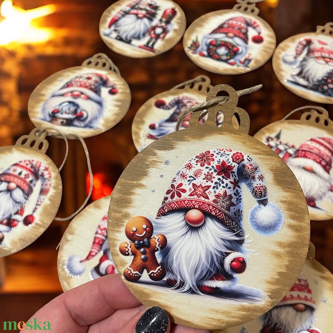 Karácsonyfa dísz - karácsony - karácsonyi lakásdekoráció - karácsonyfadíszek - Meska.hu