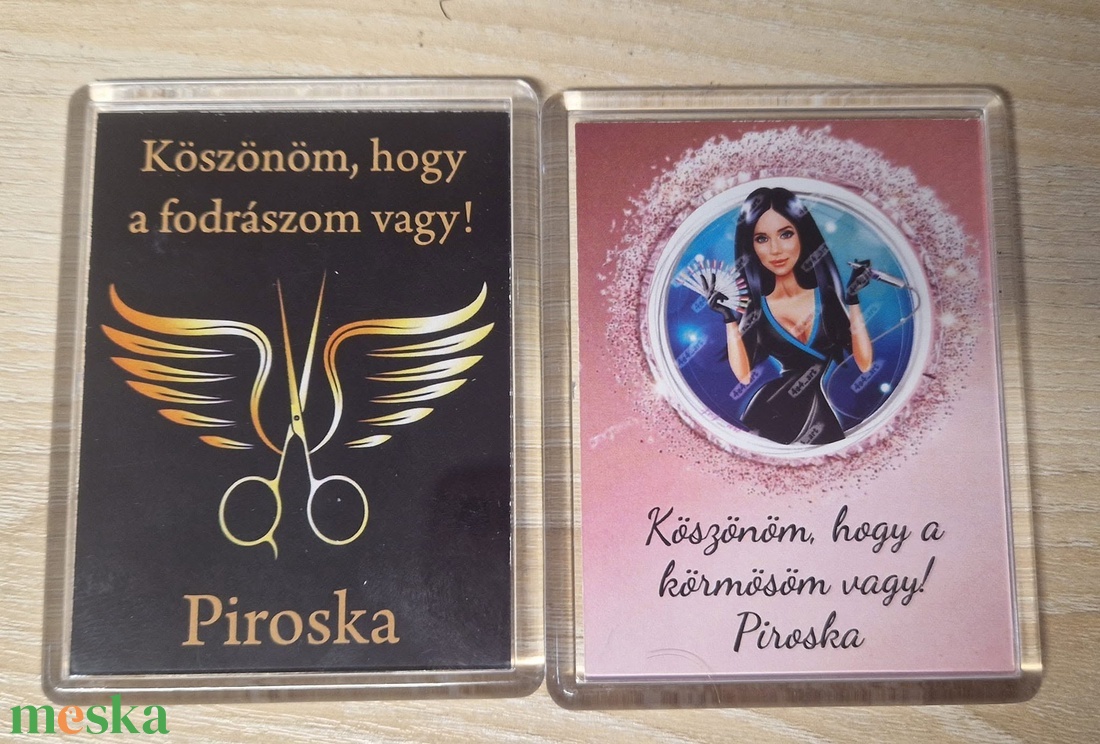 Karácsonyi műanyagtokos mágnes - otthon & életmód - konyhafelszerelés, tálalás - konyhai dekoráció - hűtőmágnes - Meska.hu