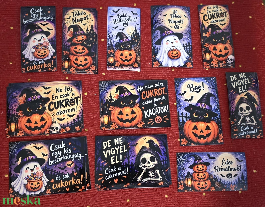 Halloweeni lapmágnes - otthon & életmód - konyhafelszerelés, tálalás - konyhai dekoráció - hűtőmágnes - Meska.hu