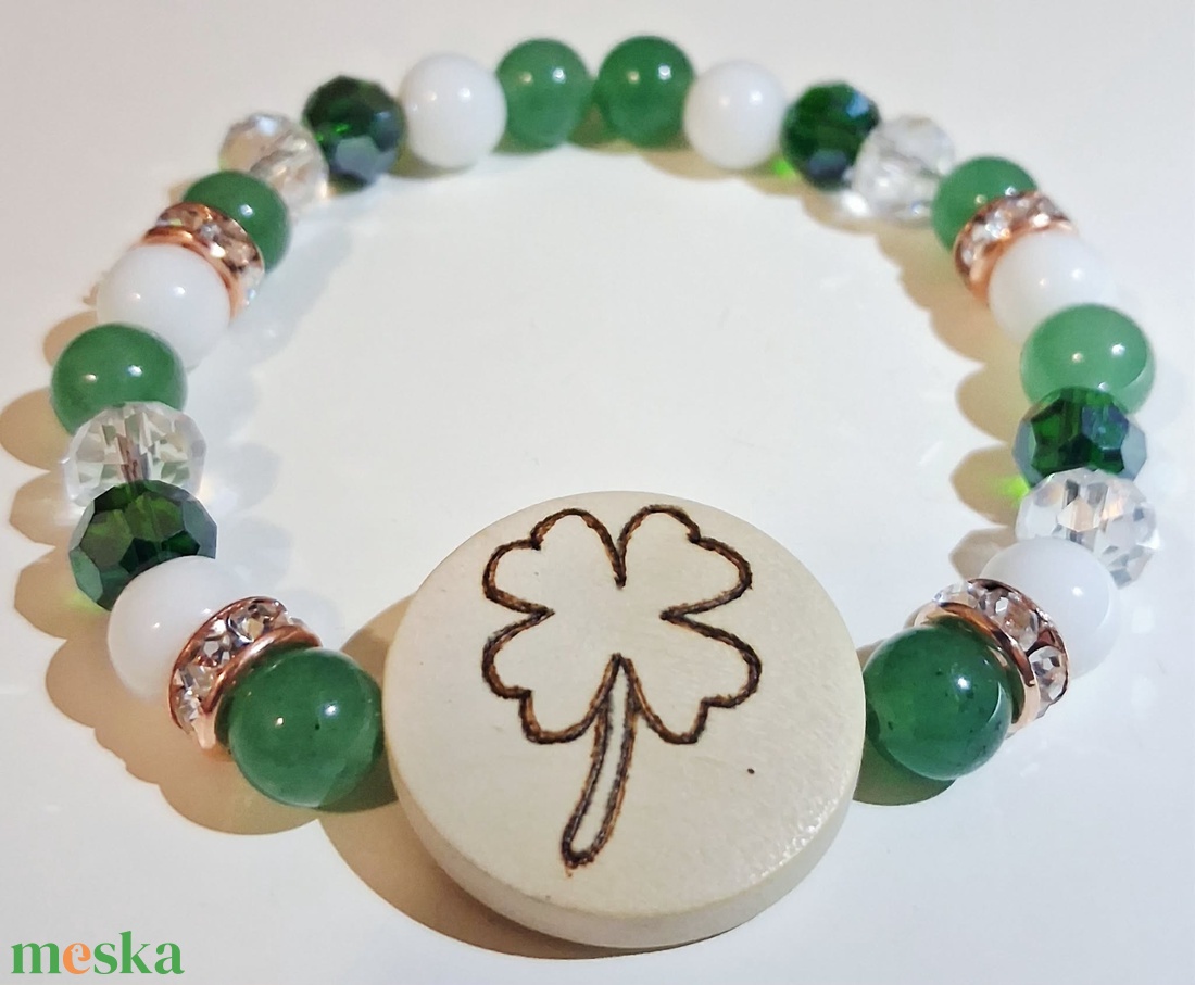 Bőség bevonzó ásványkarkötő - ékszer - karkötő - ásványkarkötő - Meska.hu