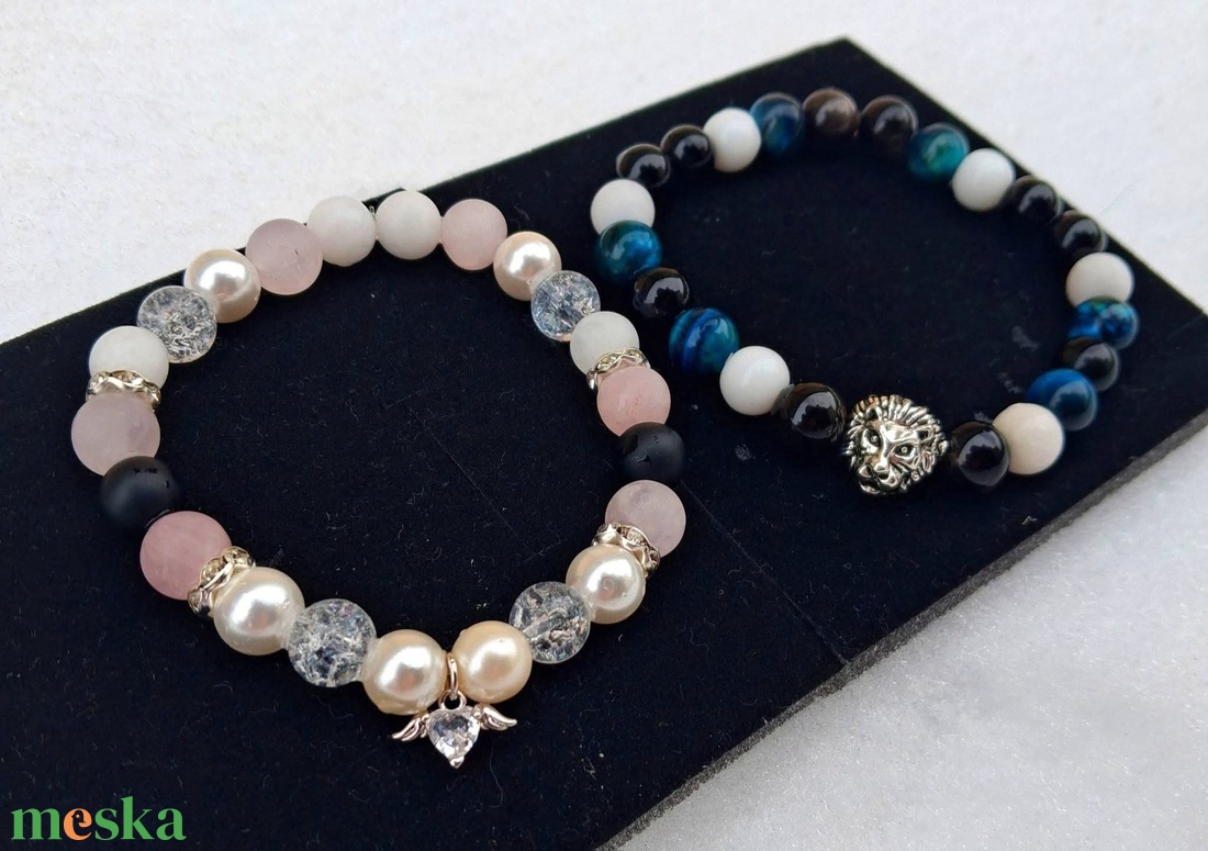 Szerelmi kötelék ásvány karkötő - ékszer - karkötő - ásványkarkötő - Meska.hu