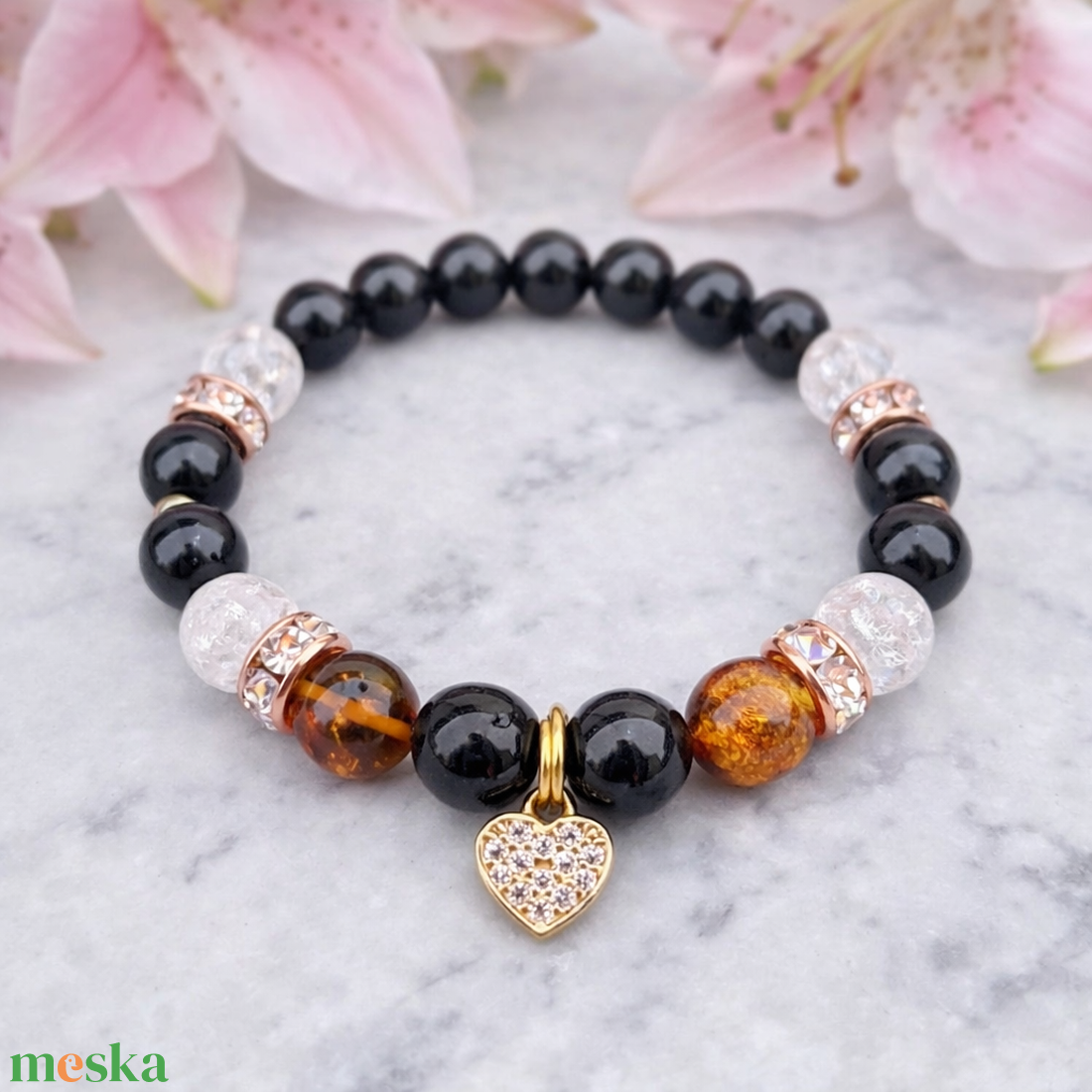 Védelem - ékszer - karkötő - ásványkarkötő - Meska.hu