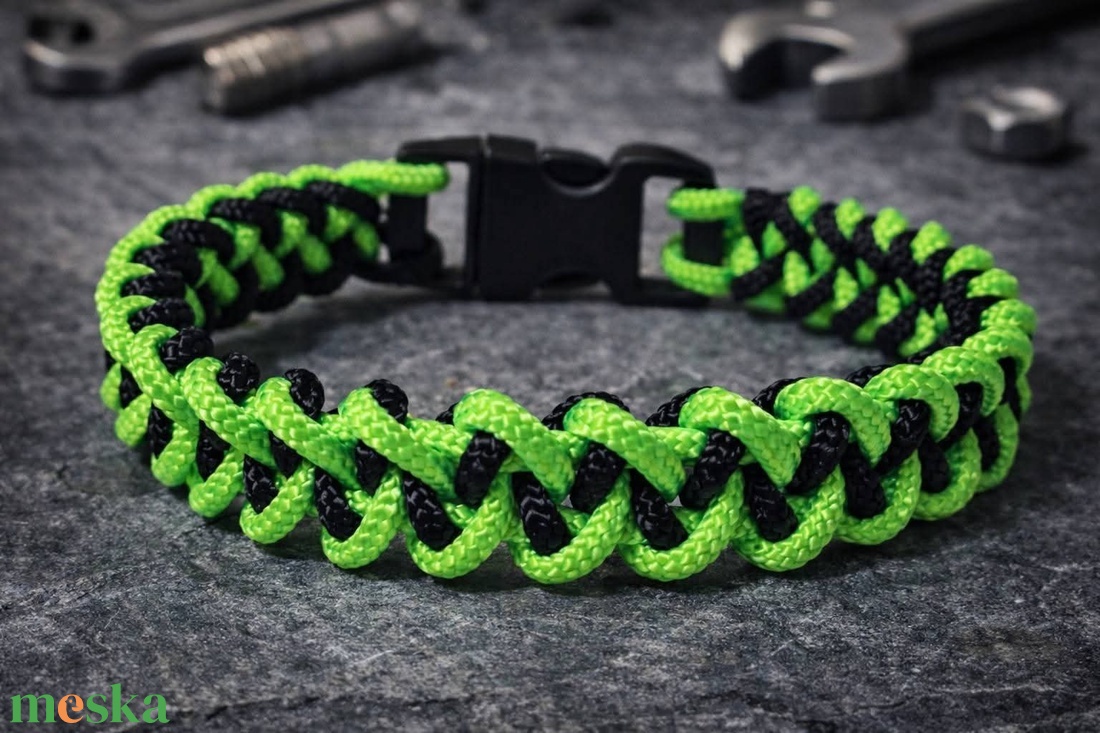 Szerencsehozó paracord karkötő - ékszer - karkötő - fonott karkötő - Meska.hu