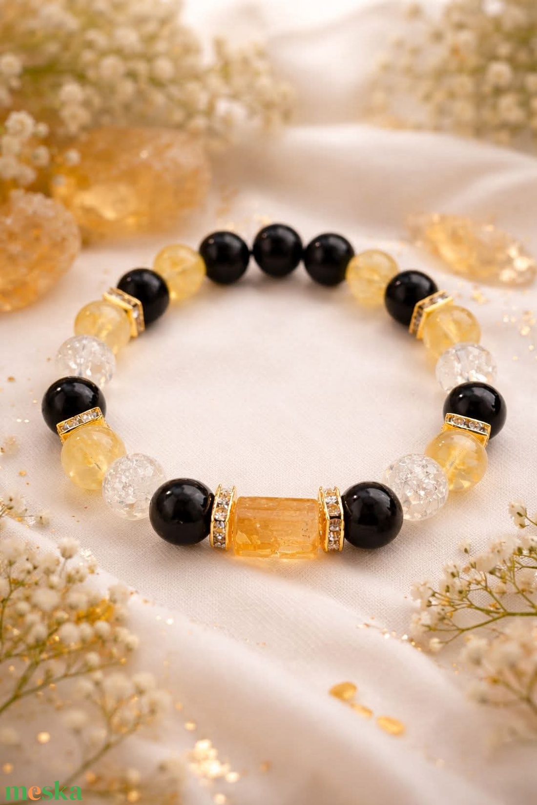 Bőség bevonzó - ékszer - karkötő - ásványkarkötő - Meska.hu