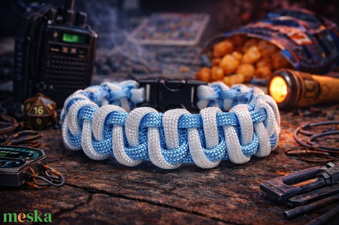 Stranger things-Dustin karkötő  - ékszer - karkötő - fonott karkötő - Meska.hu