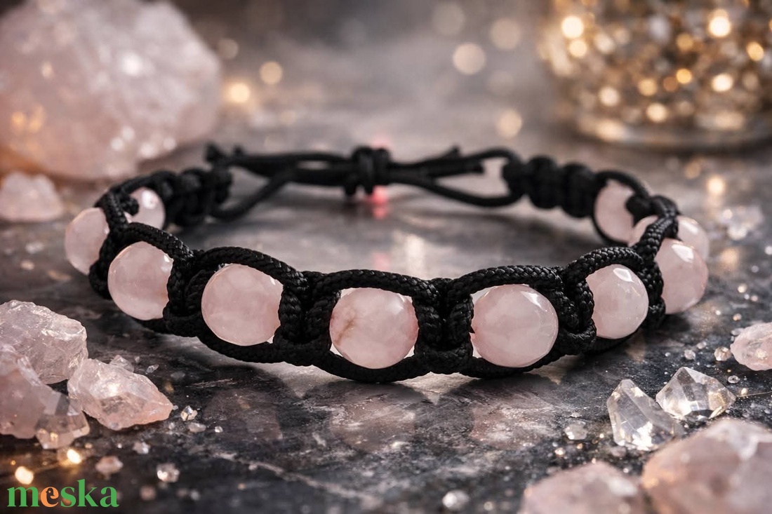 Pink Serenity karkötő - ékszer - karkötő - gyöngyös karkötő - Meska.hu