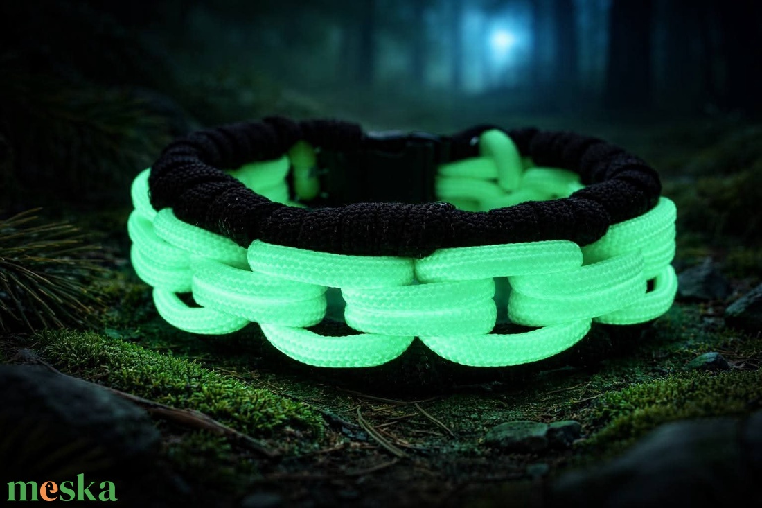 ShadowGlow karkötő  - ékszer - karkötő - fonott karkötő - Meska.hu