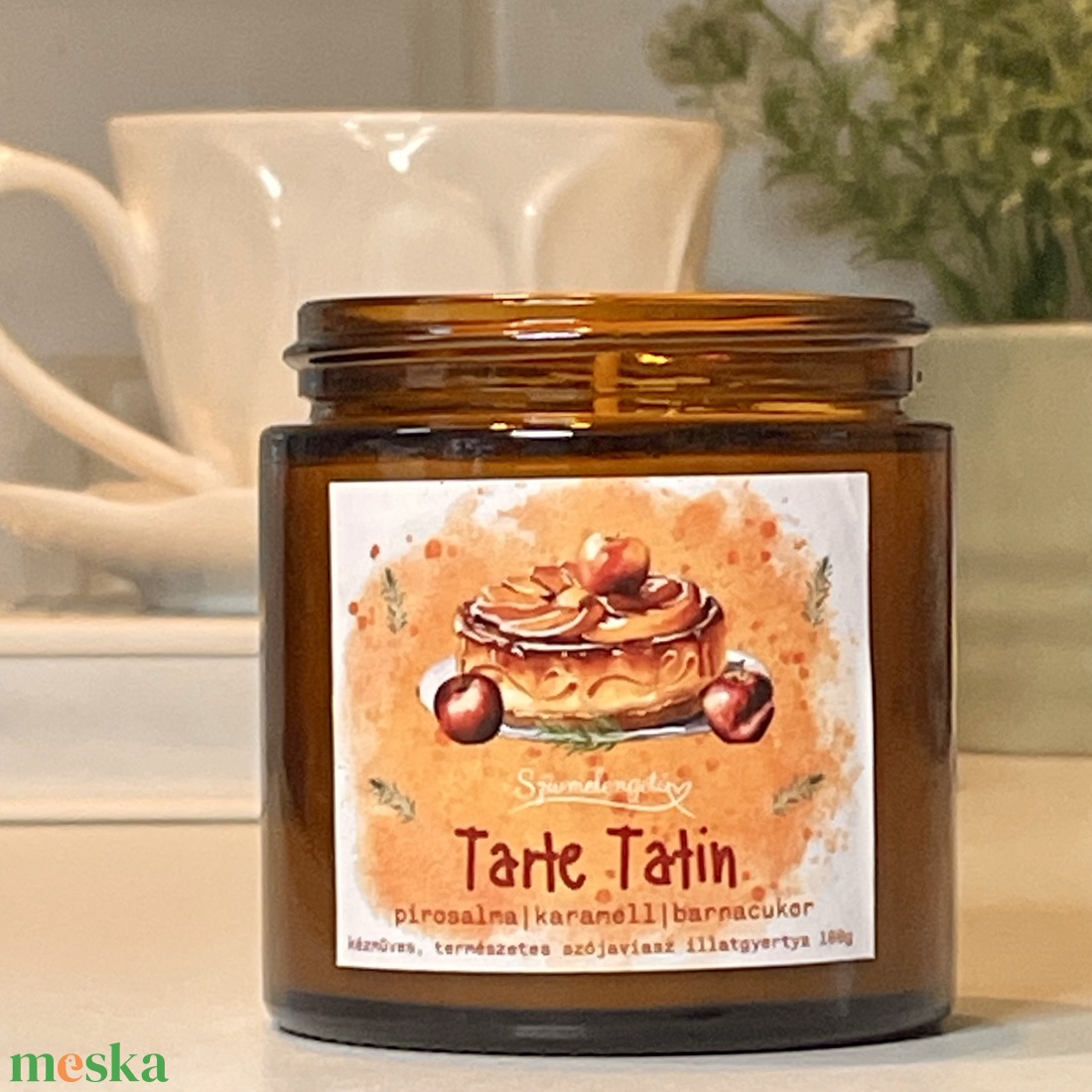 Karamellás almatorta illatú szójagyertya - otthon & életmód - gyertya, illat, aroma - gyertya - Meska.hu Karamellás almatorta illatú szójagyertya - otthon & életmód - gyertya, illat, aroma - gyertya - Meska.hu