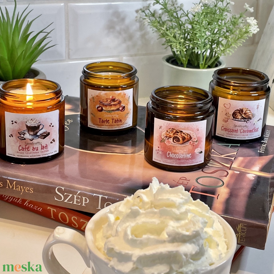 Karamellás almatorta illatú szójagyertya - otthon & életmód - gyertya, illat, aroma - gyertya - Meska.hu Karamellás almatorta illatú szójagyertya - otthon & életmód - gyertya, illat, aroma - gyertya - Meska.hu