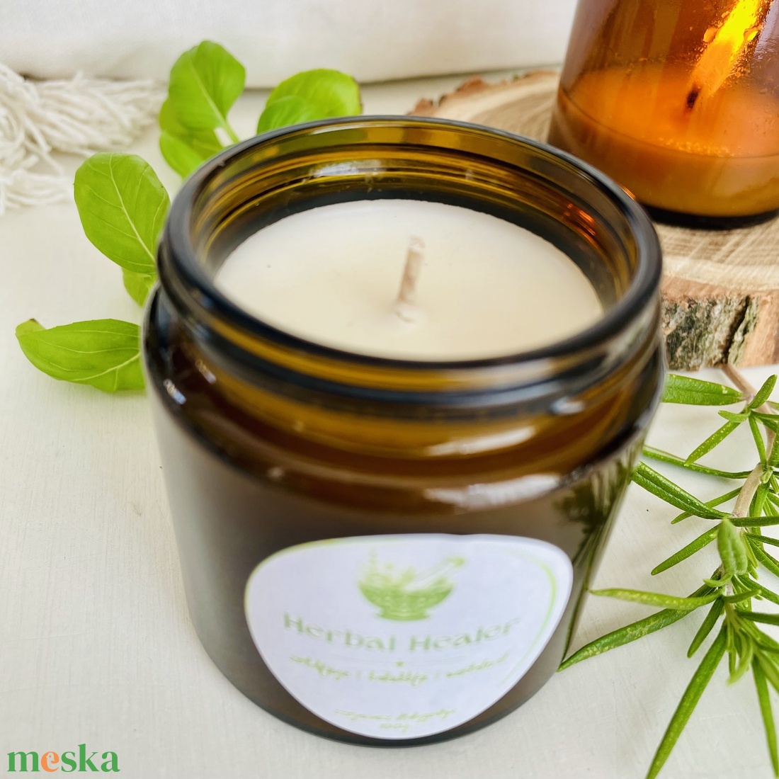 Herbal Healer zöld, fás-gyógynövényes illatú szójagyertya - otthon & életmód - gyertya, illat, aroma - gyertya - Meska.hu Herbal Healer zöld, fás-gyógynövényes illatú szójagyertya - otthon & életmód - gyertya, illat, aroma - gyertya - Meska.hu