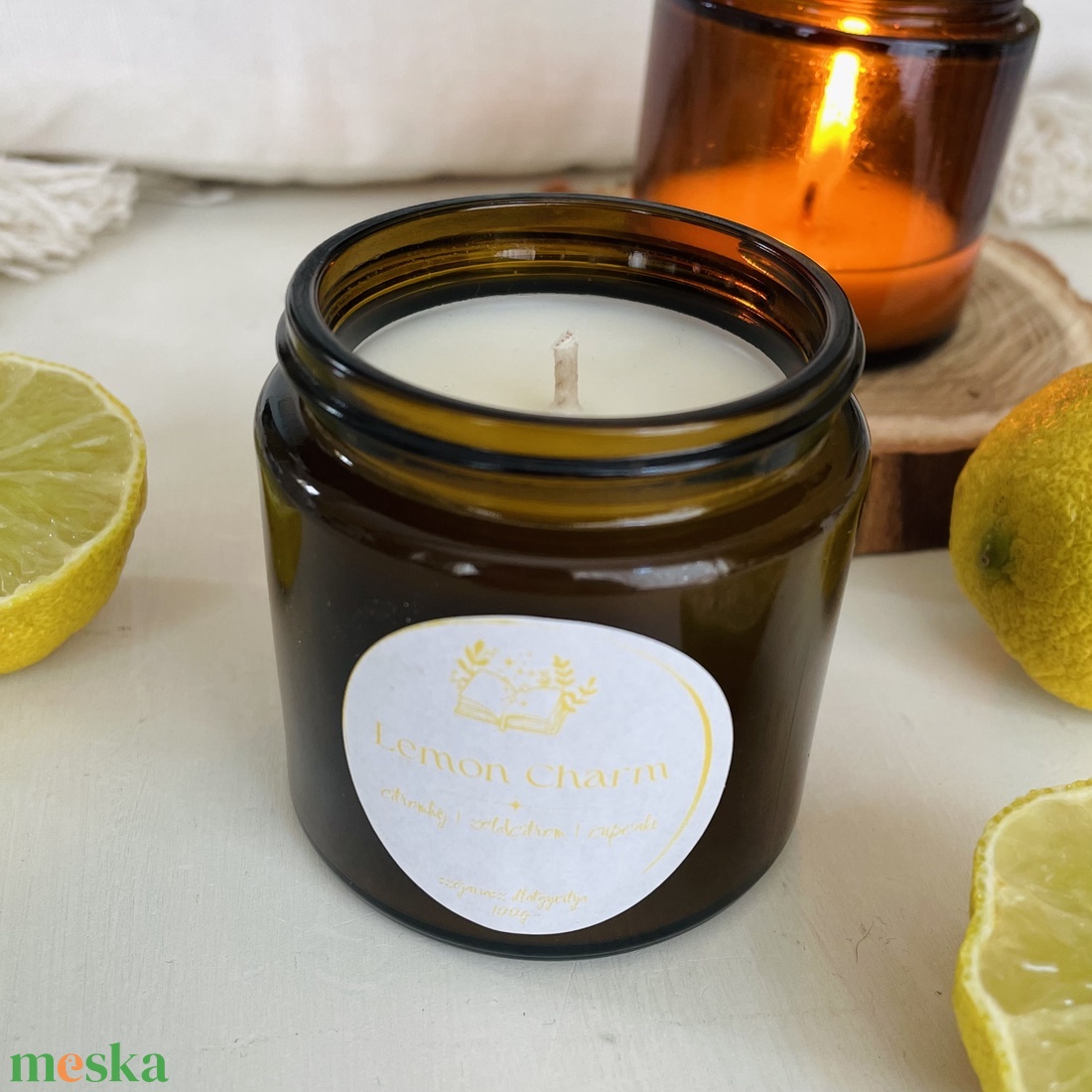 Amalfi Lemon citromos pite illatú szójagyertya - otthon & életmód - gyertya, illat, aroma - gyertya - Meska.hu Amalfi Lemon citromos pite illatú szójagyertya - otthon & életmód - gyertya, illat, aroma - gyertya - Meska.hu