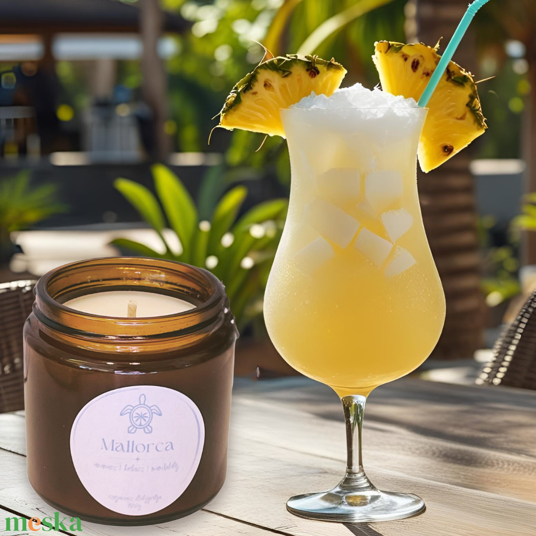 Mallorca - pinacolada kókusz ananász illatú szójagyertya - otthon & életmód - gyertya, illat, aroma - gyertya - Meska.hu Mallorca - pinacolada kókusz ananász illatú szójagyertya - otthon & életmód - gyertya, illat, aroma - gyertya - Meska.hu