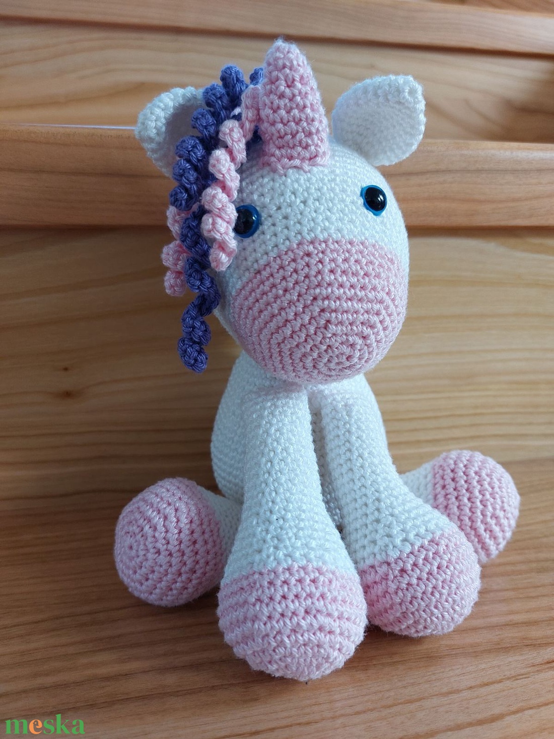 Amigurumi unikornis - játék & sport - plüssállat & játékfigura - unikornis - Meska.hu