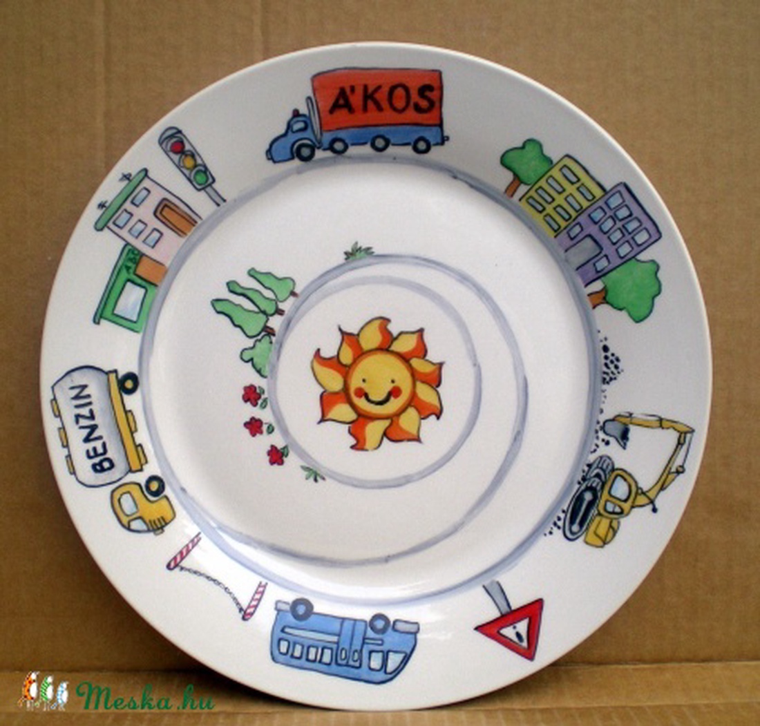 Autós tányér targab részére -  - Meska.hu