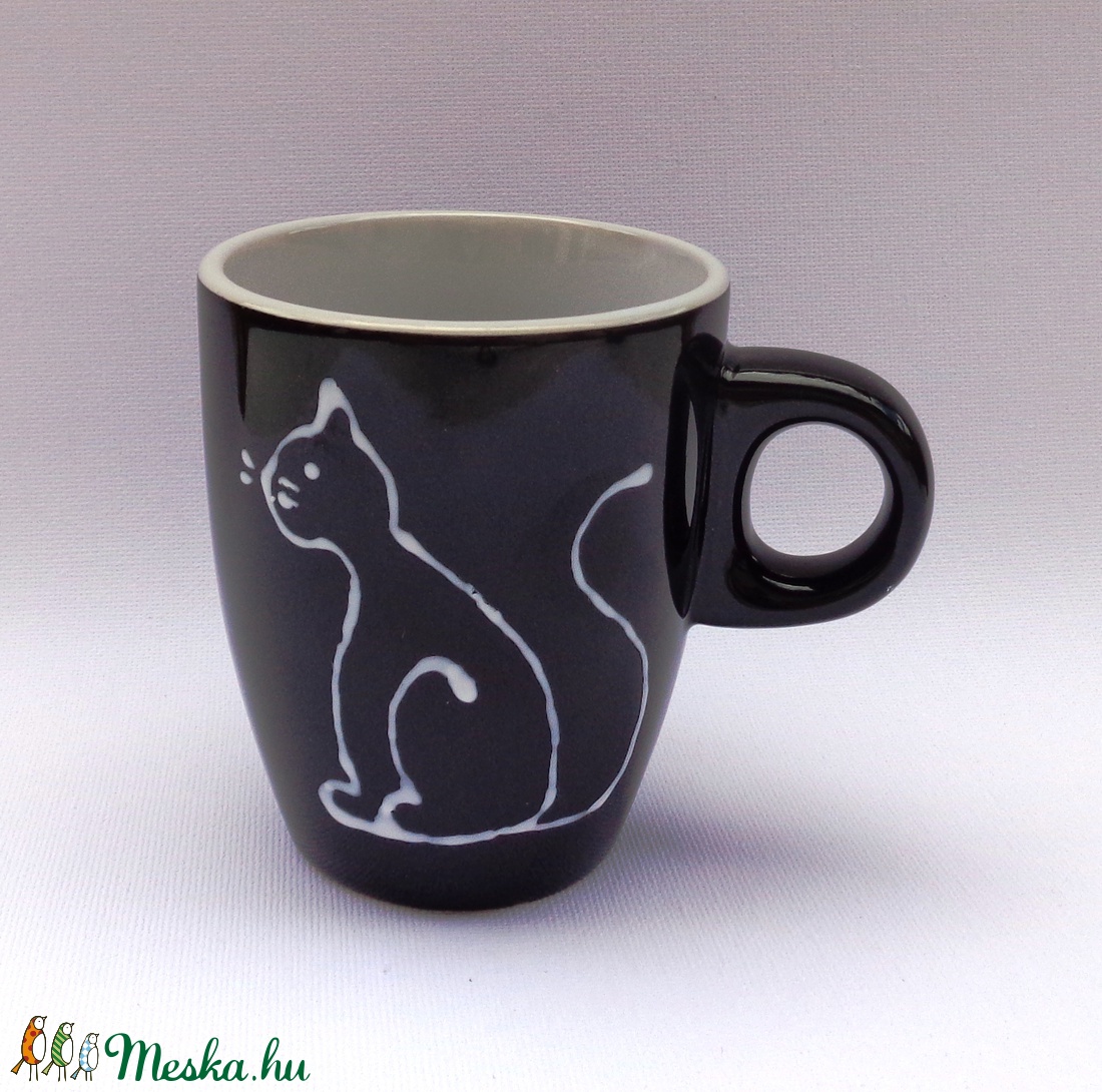 Cicás kávés bögre 2 dl -  - Meska.hu