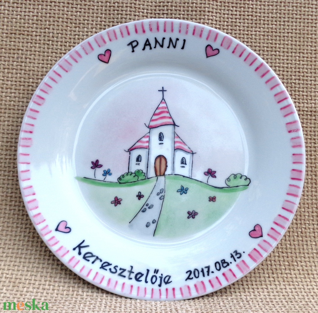 Keresztelő emléktányér kislánynak - játék & sport - keresztelőajándékok - Meska.hu Keresztelő emléktányér kislánynak - játék & sport - keresztelőajándékok - Meska.hu