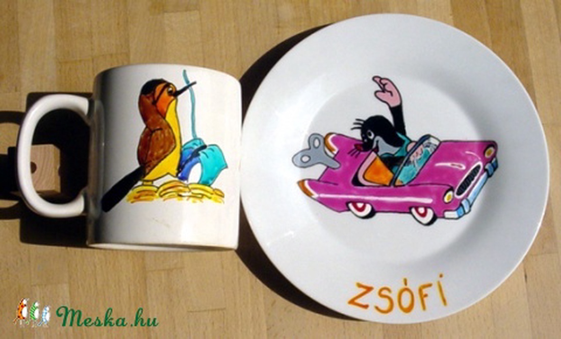 Kézzel festett porcelán étkészlet - - Meska.hu Kézzel festett porcelán étkészlet - - Meska.hu