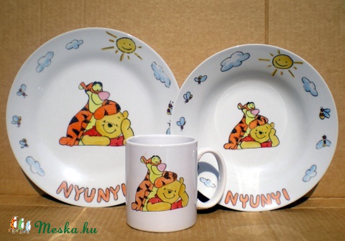 Micimackós étkészlet megrendelésre -  - Meska.hu