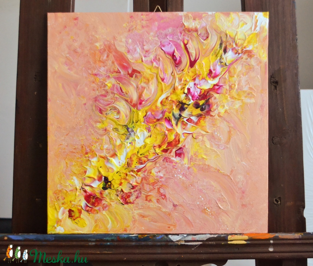 Joy - különleges akrilfestmény 30x30 cm - - Meska.hu Joy - különleges akrilfestmény 30x30 cm - - Meska.hu
