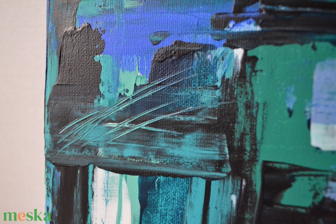Tópart absztrakt festmény (18x24 cm, akril, vászon, különleges technika) + ingyen posta - művészet - festmény - akril - Meska.hu Tópart absztrakt festmény (18x24 cm, akril, vászon, különleges technika) + ingyen posta - művészet - festmény - akril - Meska.hu