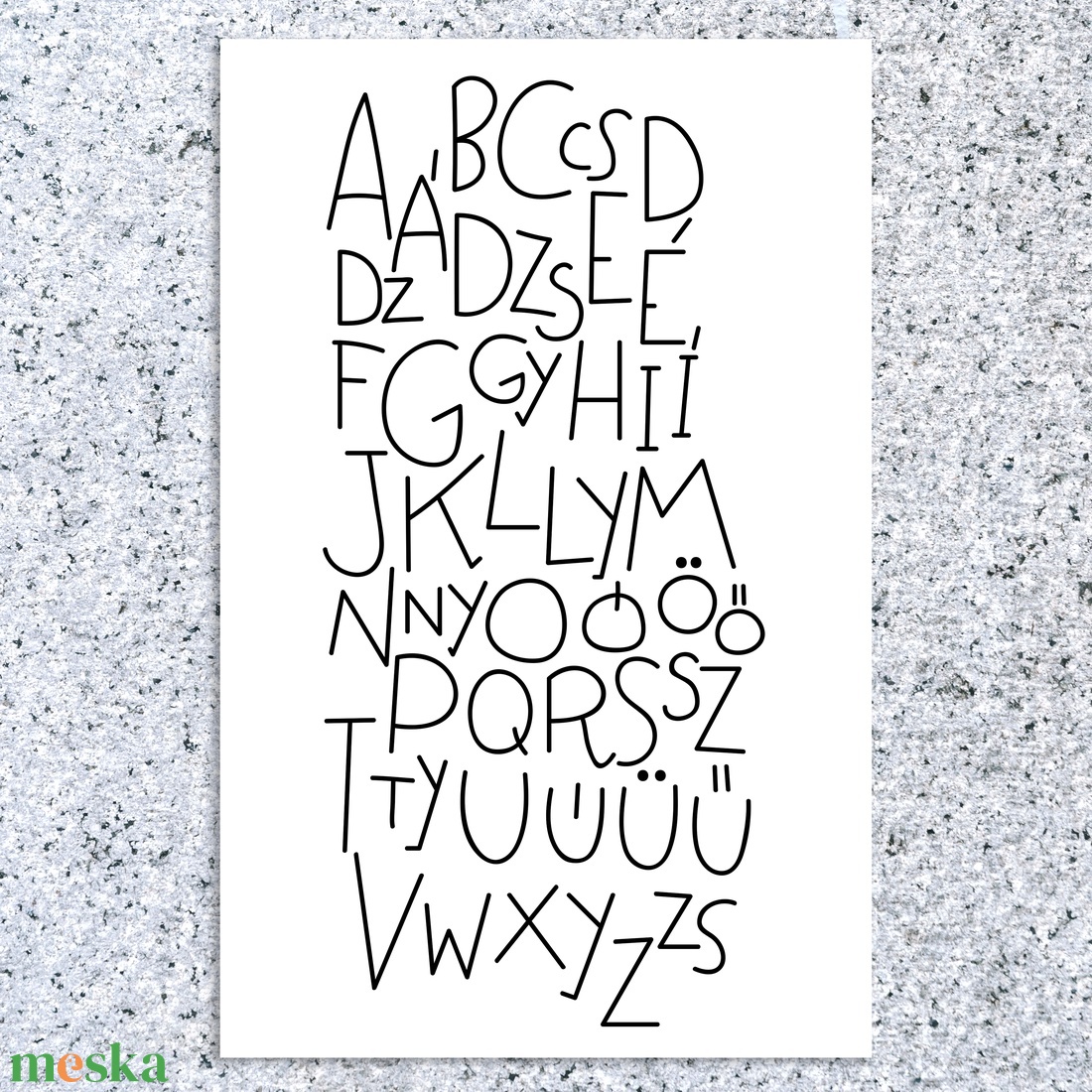 Minimalista magyar ábécé dekor A/4-es méretben (digitális vagy fotópapírra nyomtatva) fekete, rózsaszín, kék, nude - művészet - grafika & illusztráció - digitális - Meska.hu Minimalista magyar ábécé dekor A/4-es méretben (digitális vagy fotópapírra nyomtatva) fekete, rózsaszín, kék, nude - művészet - grafika & illusztráció - digitális - Meska.hu