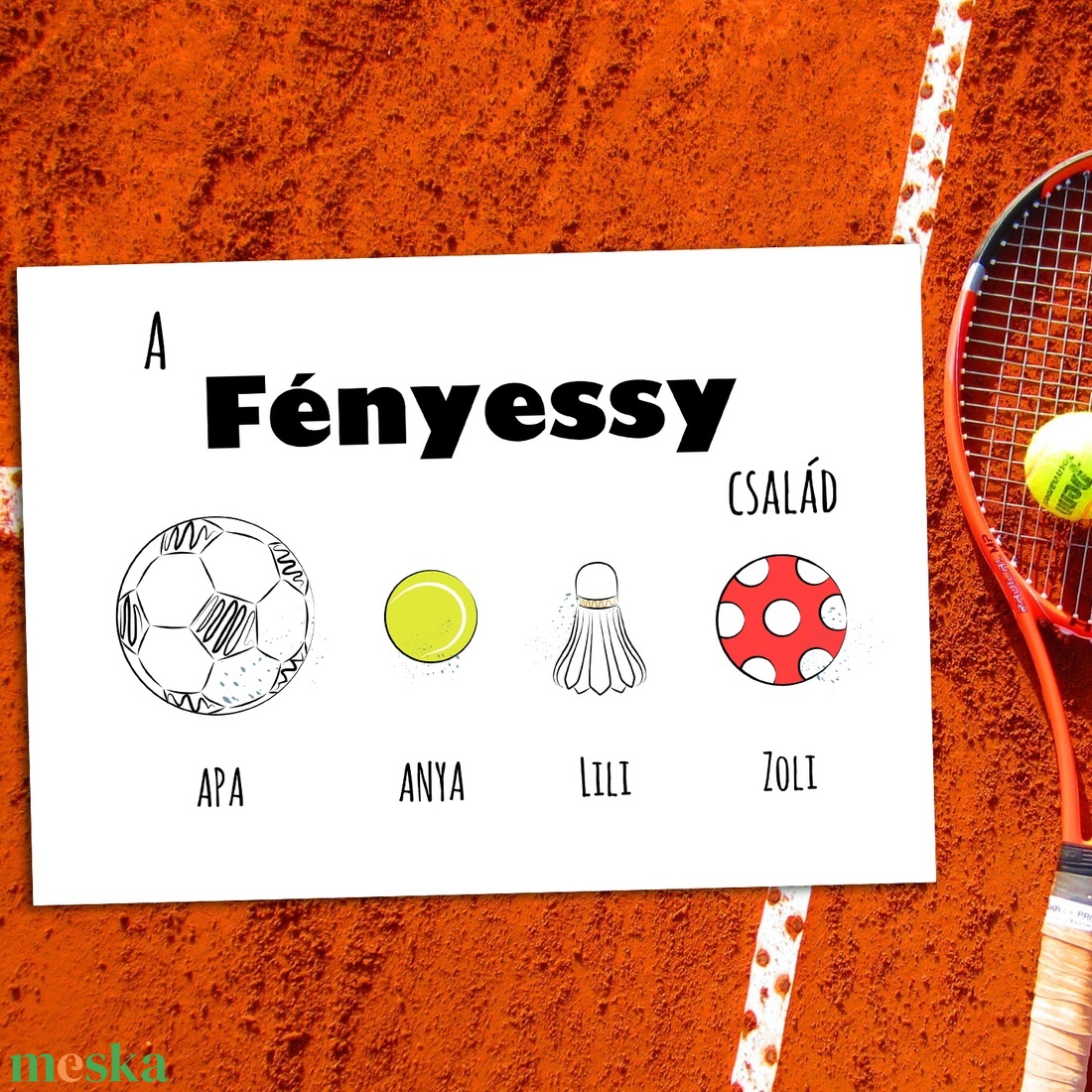 Sportos névre szóló labdás családi kép A/4-es méretben (digitális kép vagy fotópapírra nyomtatva) fekete-fehér - művészet - grafika & illusztráció - művészi nyomat - Meska.hu Sportos névre szóló labdás családi kép A/4-es méretben (digitális kép vagy fotópapírra nyomtatva) fekete-fehér - művészet - grafika & illusztráció - művészi nyomat - Meska.hu
