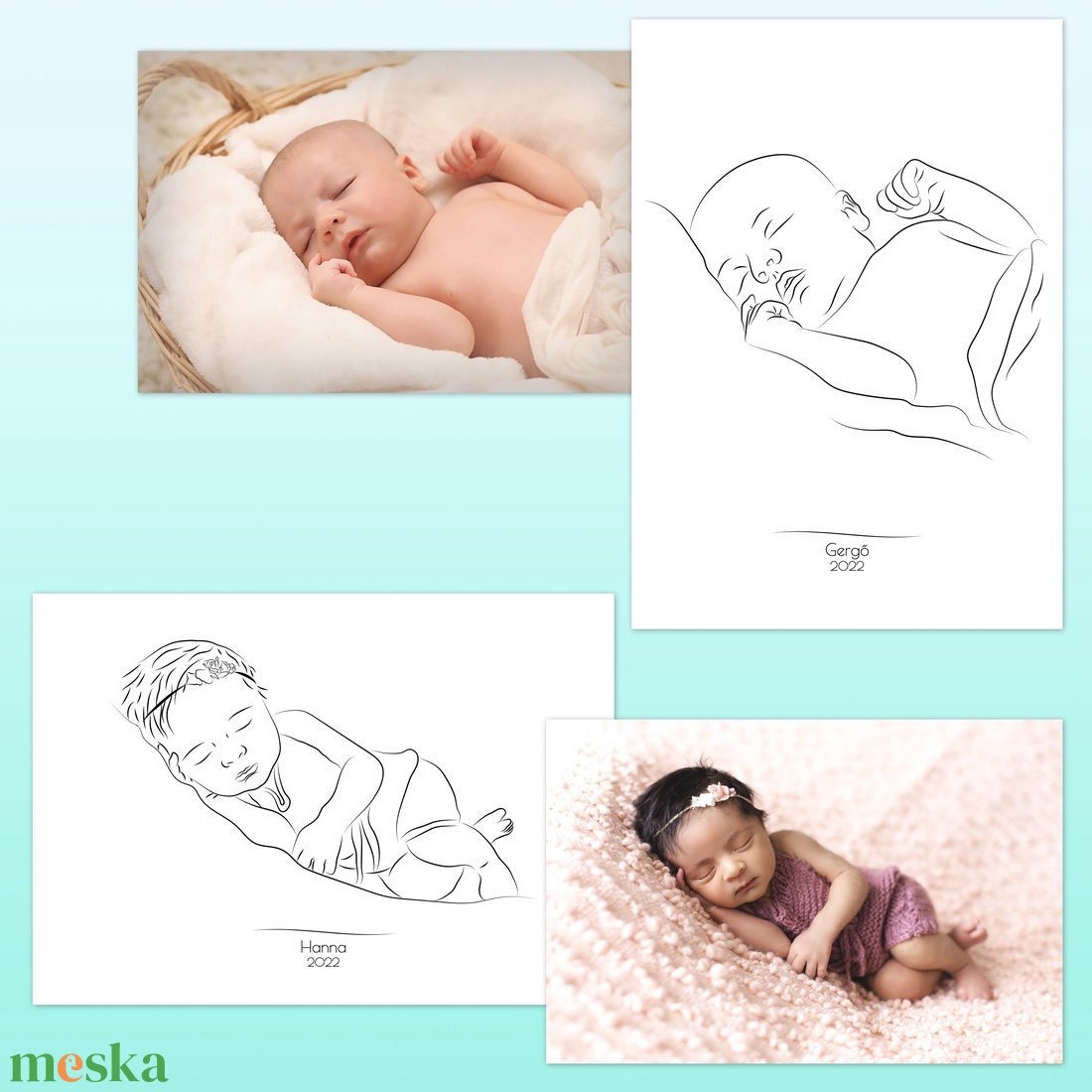 Vonalrajz kisbabádról - minimalista letisztult dekoráció, babarajz, újszülött, A/4-es méretben, saját fotó alapján - művészet - grafika & illusztráció - művészi nyomat - Meska.hu Vonalrajz kisbabádról - minimalista letisztult dekoráció, babarajz, újszülött, A/4-es méretben, saját fotó alapján - művészet - grafika & illusztráció - művészi nyomat - Meska.hu