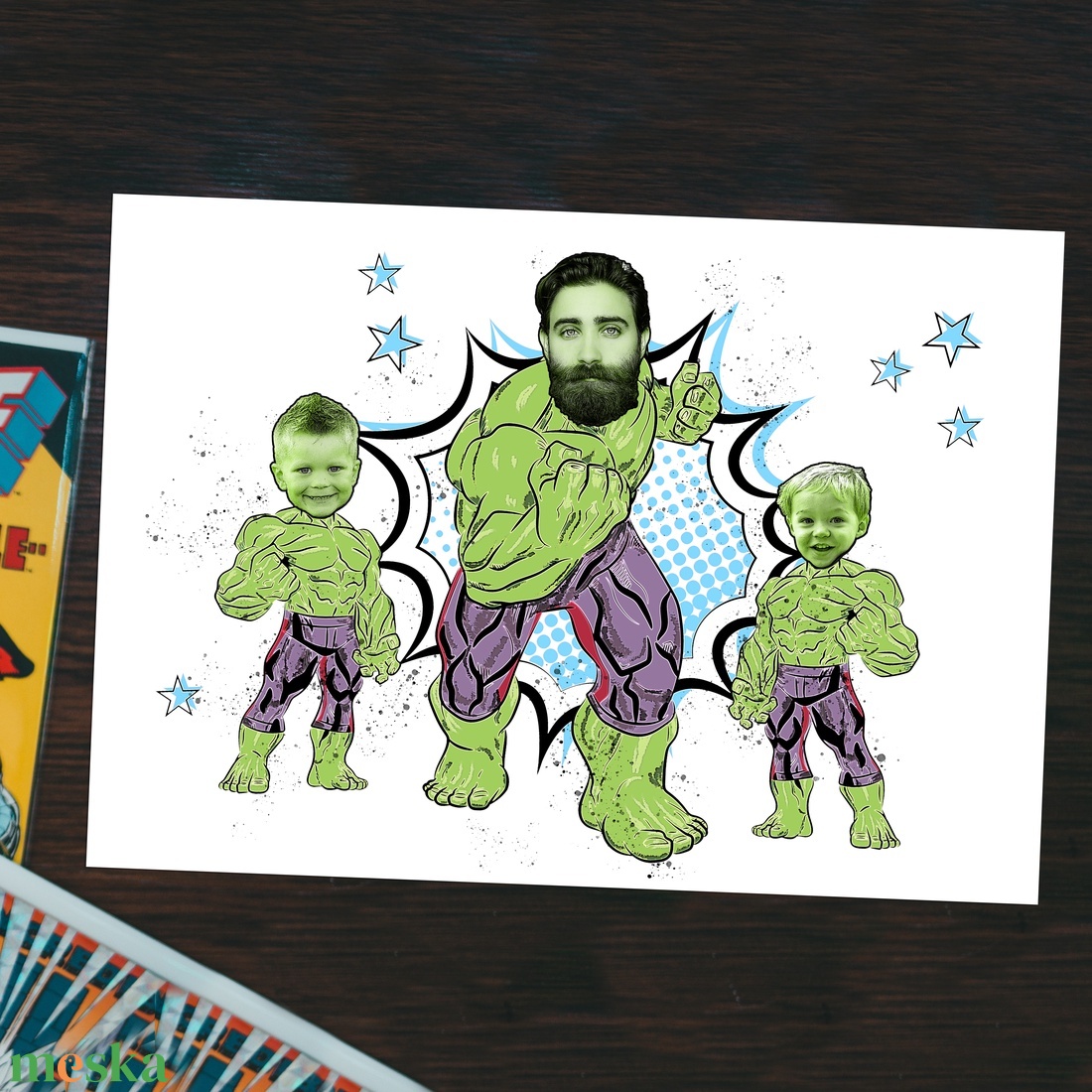 Vicces szuperhősös grafika apának fotópapíron (A/4) Hulk - szerkeszthető ajándék a legjobb apának - művészet - grafika & illusztráció - digitális - Meska.hu Vicces szuperhősös grafika apának fotópapíron (A/4) Hulk - szerkeszthető ajándék a legjobb apának - művészet - grafika & illusztráció - digitális - Meska.hu