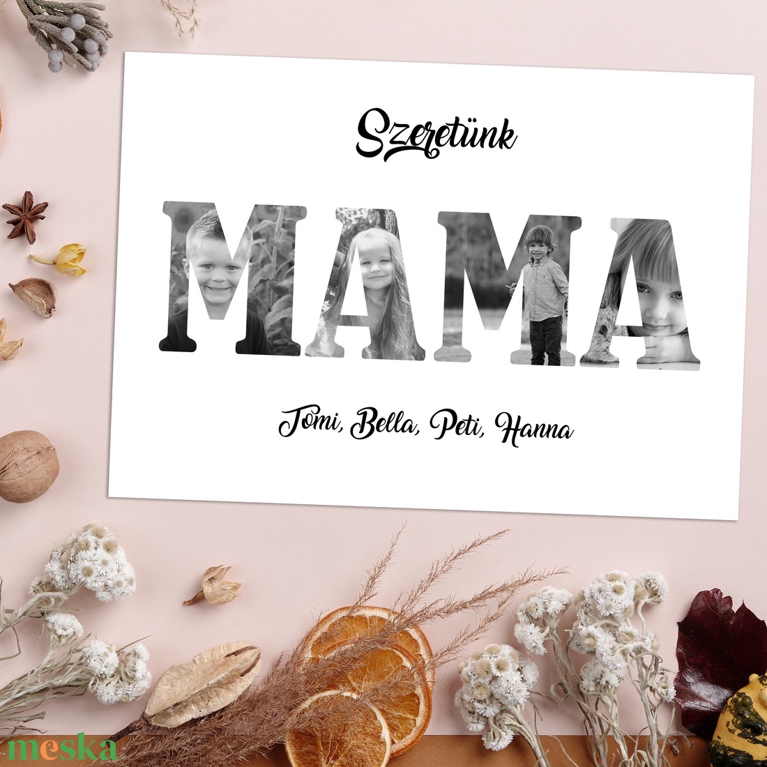 Szeretünk DÉDI! Fekete-fehér grafika saját fotókkal (digitálisan, fotópapíron vagy keretezve A/4) - művészet - grafika & illusztráció - digitális - Meska.hu