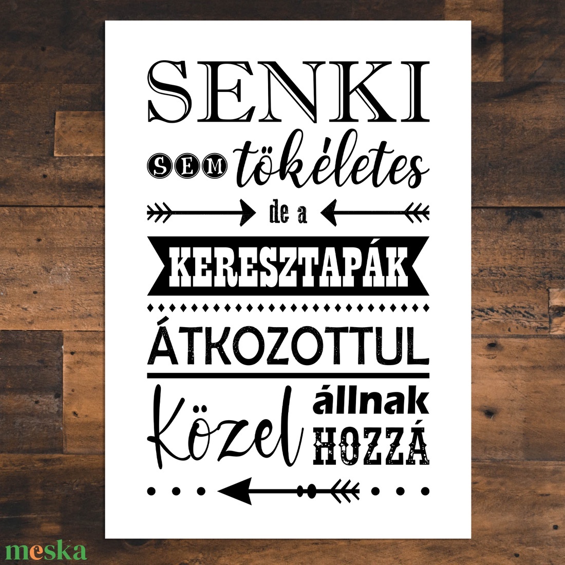 Keresztapának ajándék grafika A/4-es méretben (fotópapírra nyomtatva vagy keretezve) vicces szöveggel - művészet - grafika & illusztráció - digitális - Meska.hu