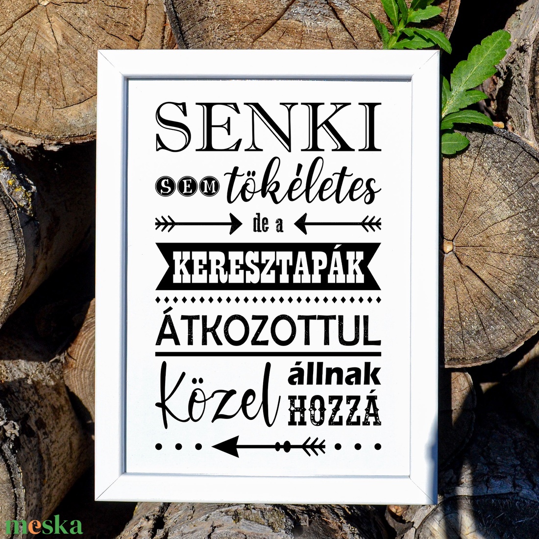 Keresztapának ajándék grafika A/4-es méretben (fotópapírra nyomtatva vagy keretezve) vicces szöveggel - művészet - grafika & illusztráció - digitális - Meska.hu