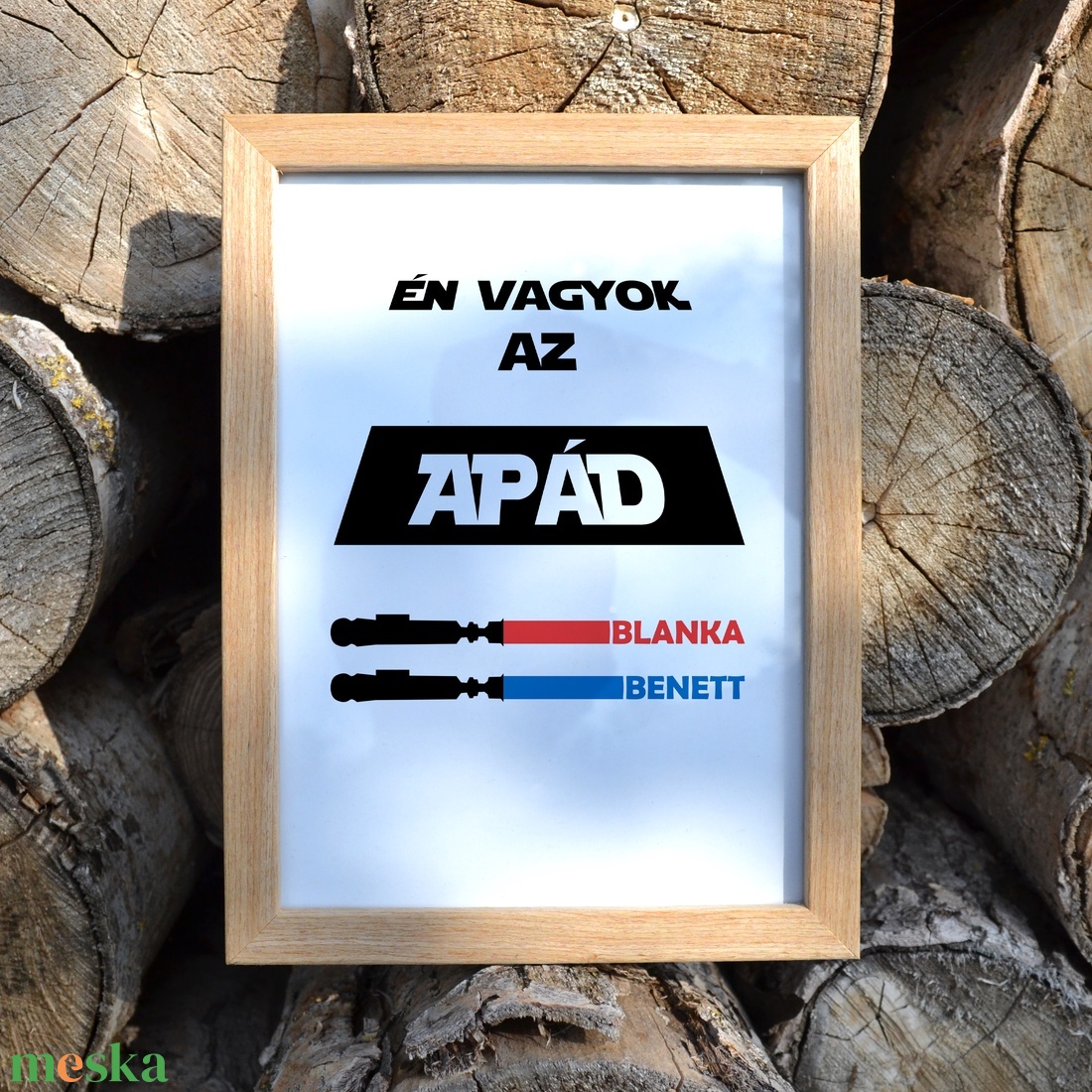 Én vagyok az apád Star Wars grafika A/4-es méretben (fotópapírra nyomtatva vagy keretezve) vicces szöveggel - művészet - grafika & illusztráció - digitális - Meska.hu