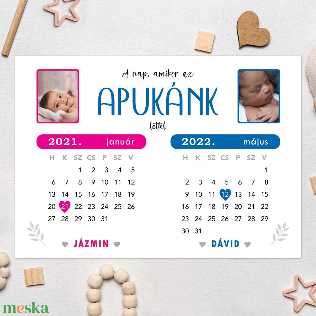 A nap, amikor az APUKÁNK lettél! - Szerkeszthető apák napi naptár grafika két gyerekkel - digitális,fotópapíron,keretben - művészet - grafika & illusztráció - digitális - Meska.hu A nap, amikor az APUKÁNK lettél! - Szerkeszthető apák napi naptár grafika két gyerekkel - digitális,fotópapíron,keretben - művészet - grafika & illusztráció - digitális - Meska.hu